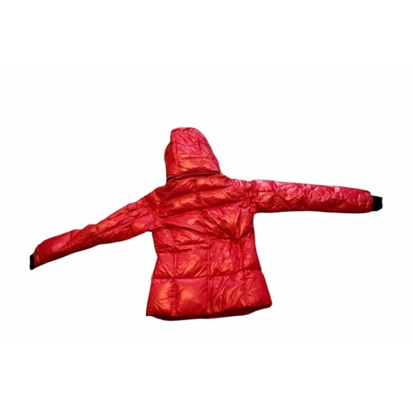Sam. S13 Freestyle Down Nylon Puffer Jacket Candy Red Size S Festive Winter Coat - Picture 13 of 16